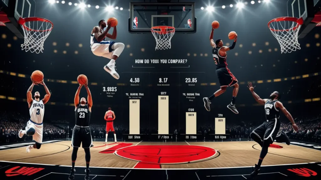 Camparing the different NBA dunk stats